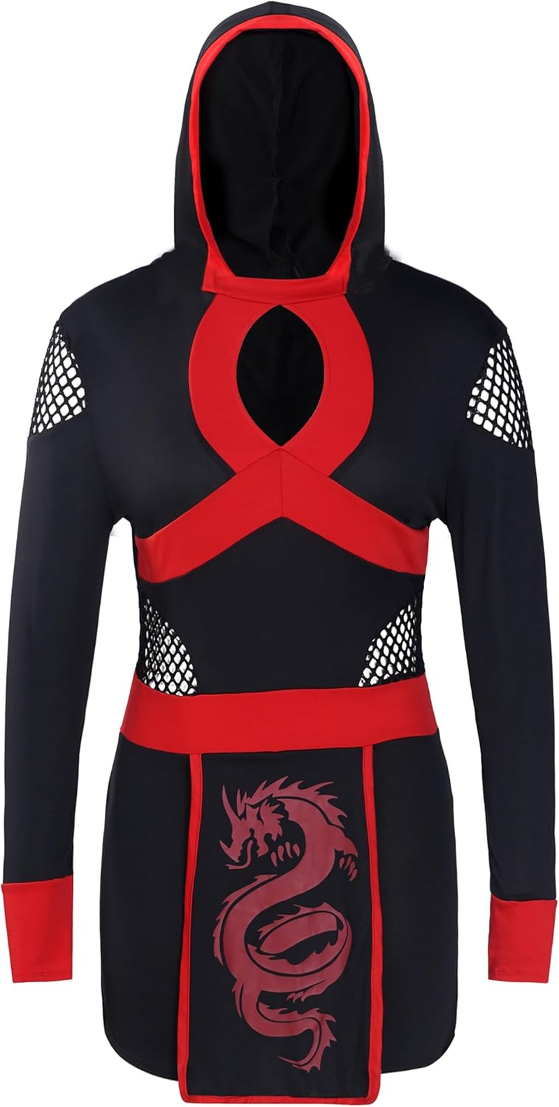 Spooktacular Creations Ninja Costume Women, Halloween Ninja Costume Adult with Mask for Halloween Dress up Party Cosplay image number 5