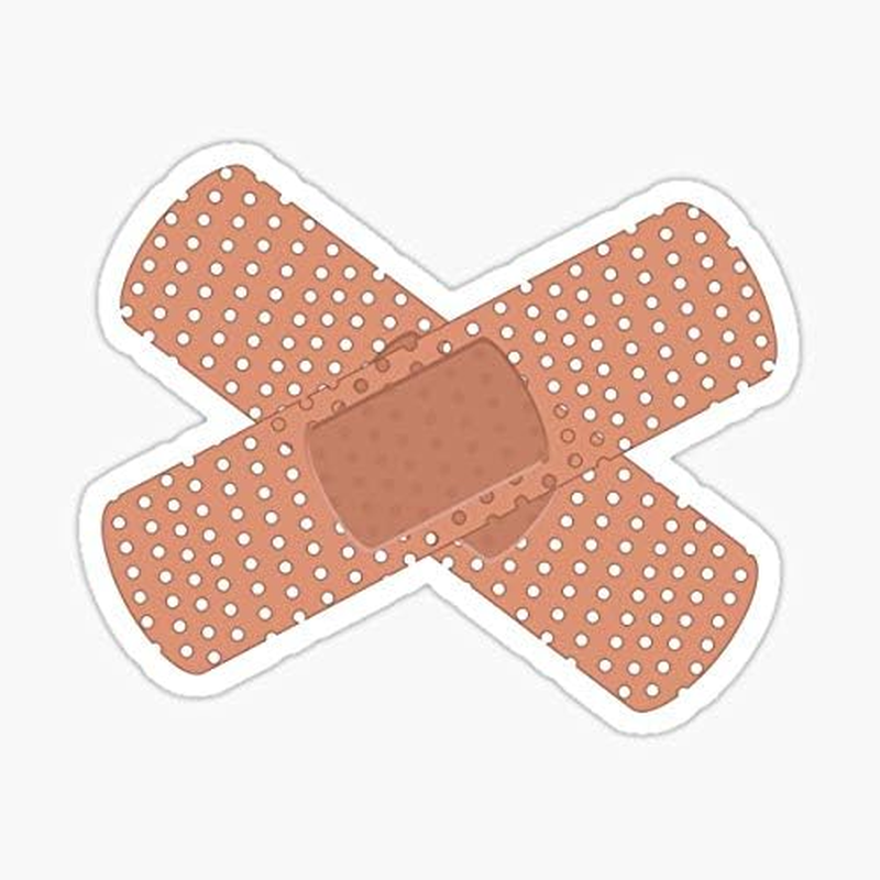 STICKY DUDE - Band Aid Cool Funny Car Dent Stickers, 5 Inches - Car Bumper Truck Sticker Laptop Helmet Wall Window Sticker Decal image number 2