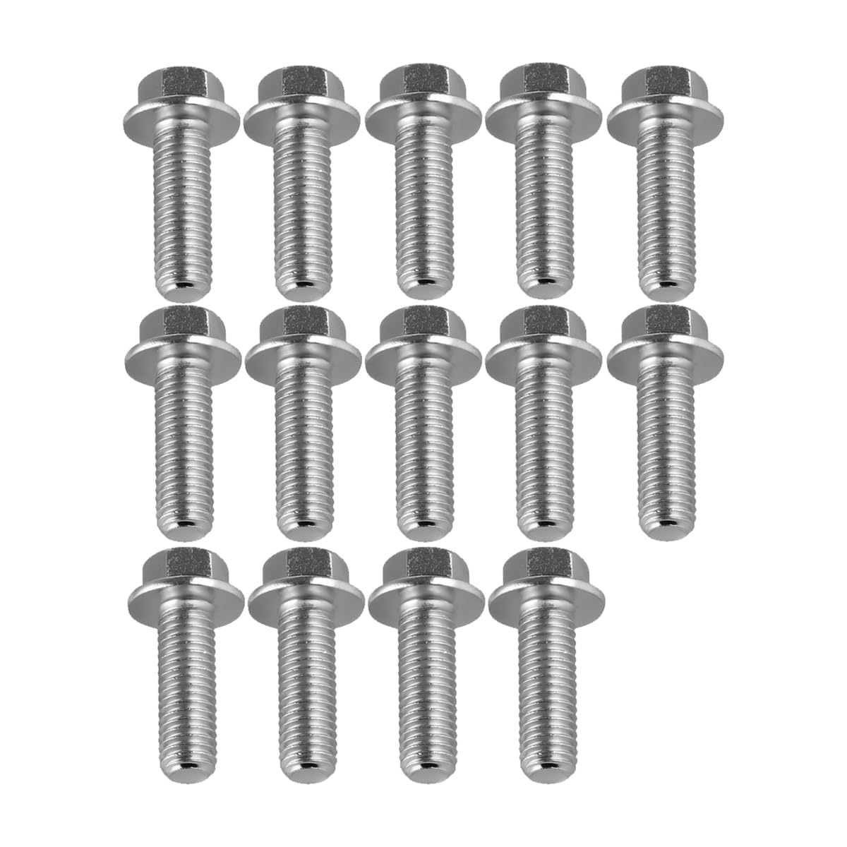 14PCS Differential Cover Bolt, M8 1.25 X 20Mm 8.8 Carbon Steel Auto Bolt Kit, Rear Ends Metric Threads Hex Head Flange Screw Set, Car Accessories Differential Bolts Replacement image number 1