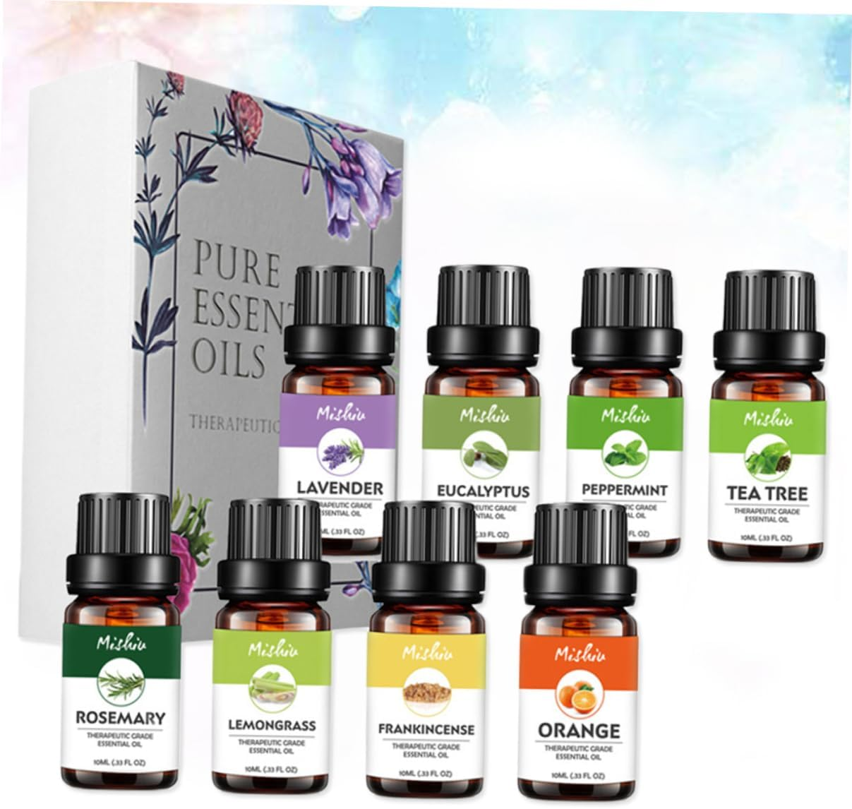 UTHCLO 8Pcs Perfume for Women Essential Oil Glass Perfume Oil Miss Plant image number 6