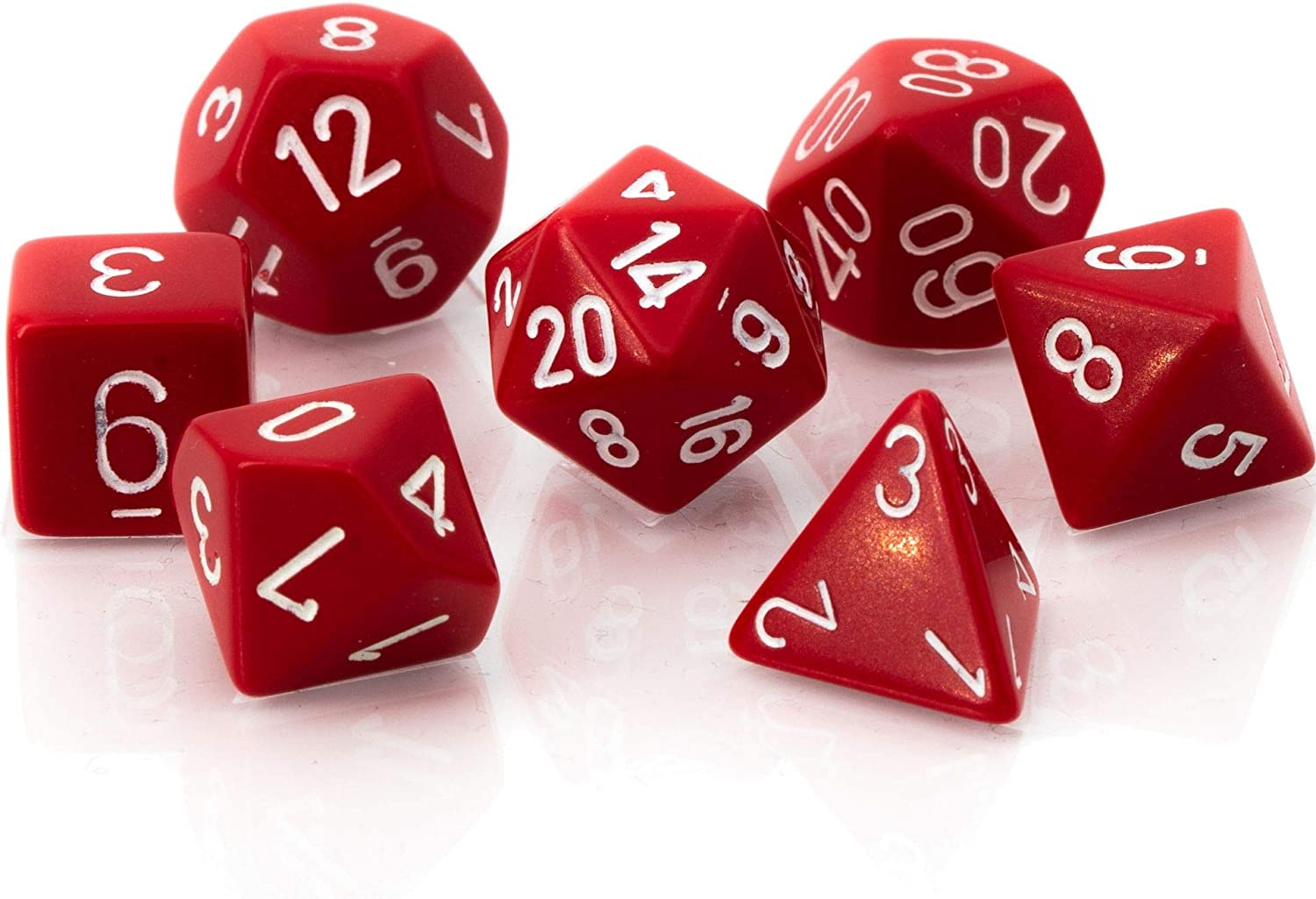 Chessex CHX25404 Dice,Red/White