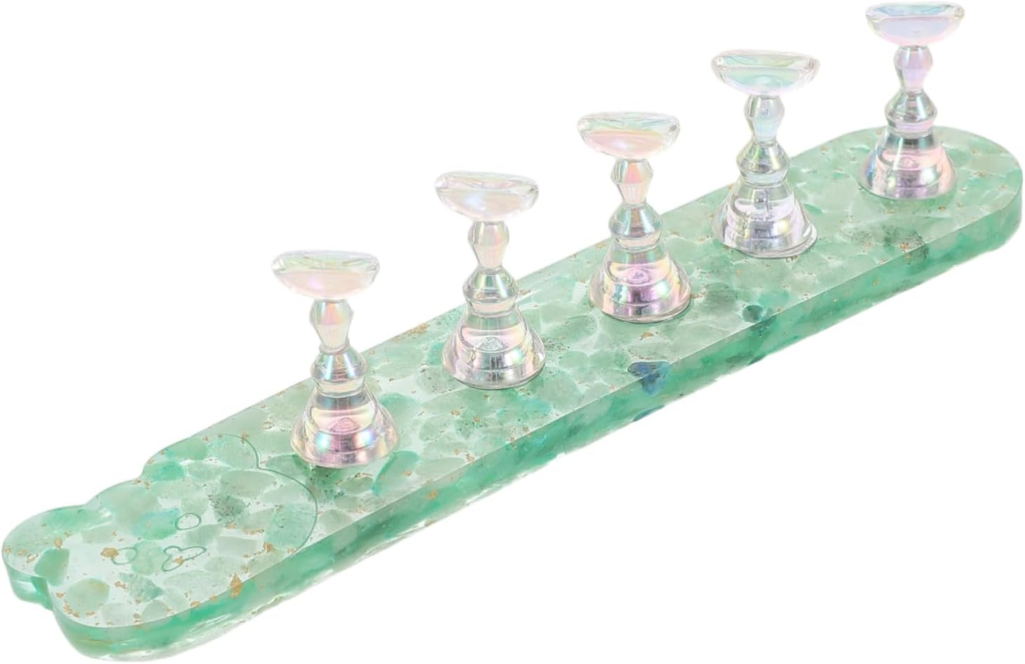 LOLIPPYY Nail Practice Holder Stand for False Fingernails Durable Portable DIY Fingernail Art Training Tool for Home and Salon Use Compact Lightweight Design for Beginners and Professionals image number 1