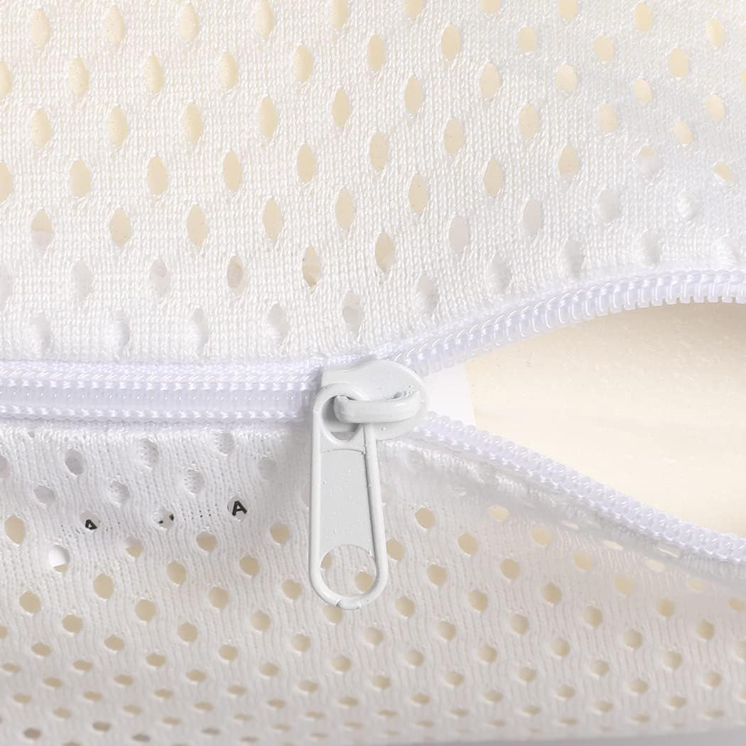 Dreamz Luxurious Soft Memory down Natural Latex Pillow Removable Cover, 2 Piece image number 5