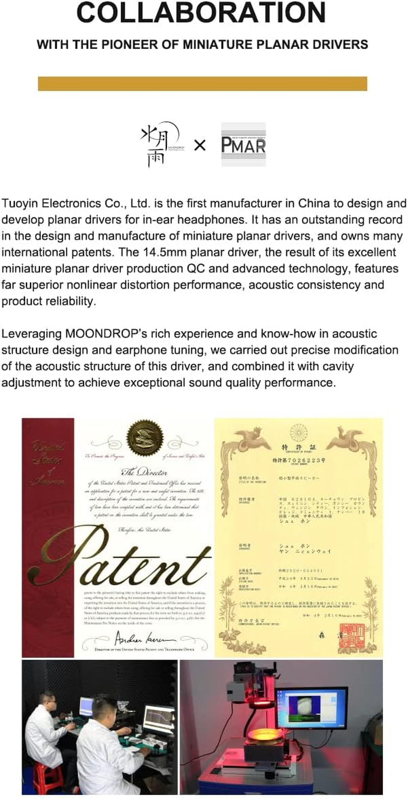 Moondrop STELLARIS High-Precision Miniature Grid Magnet Array 7+7 N52H Magnets 1UM Sub-Nanometer Diaphragm 14.5Mm Planar Driver Earphones Blue image number 3