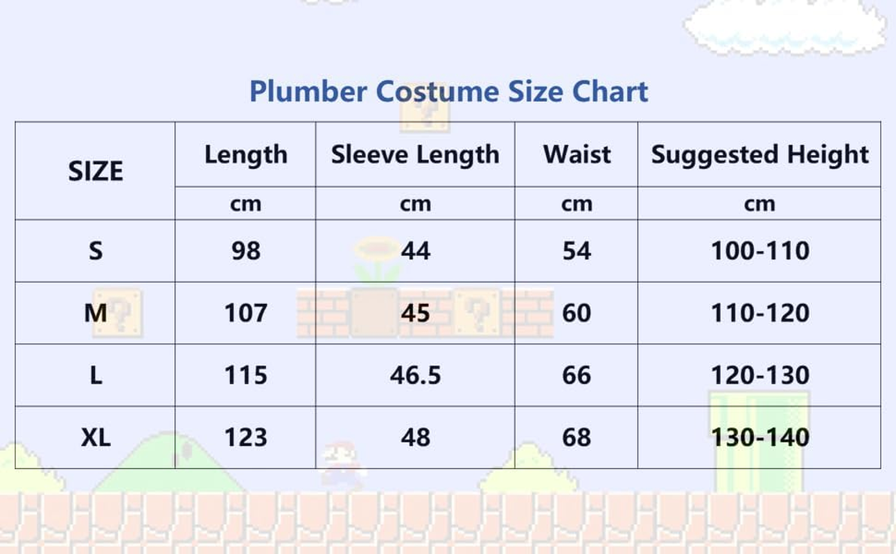 Boys Super Brothers Costume Plumber Cosplay Halloween Costume for Kids Adult with Accessory image number 3