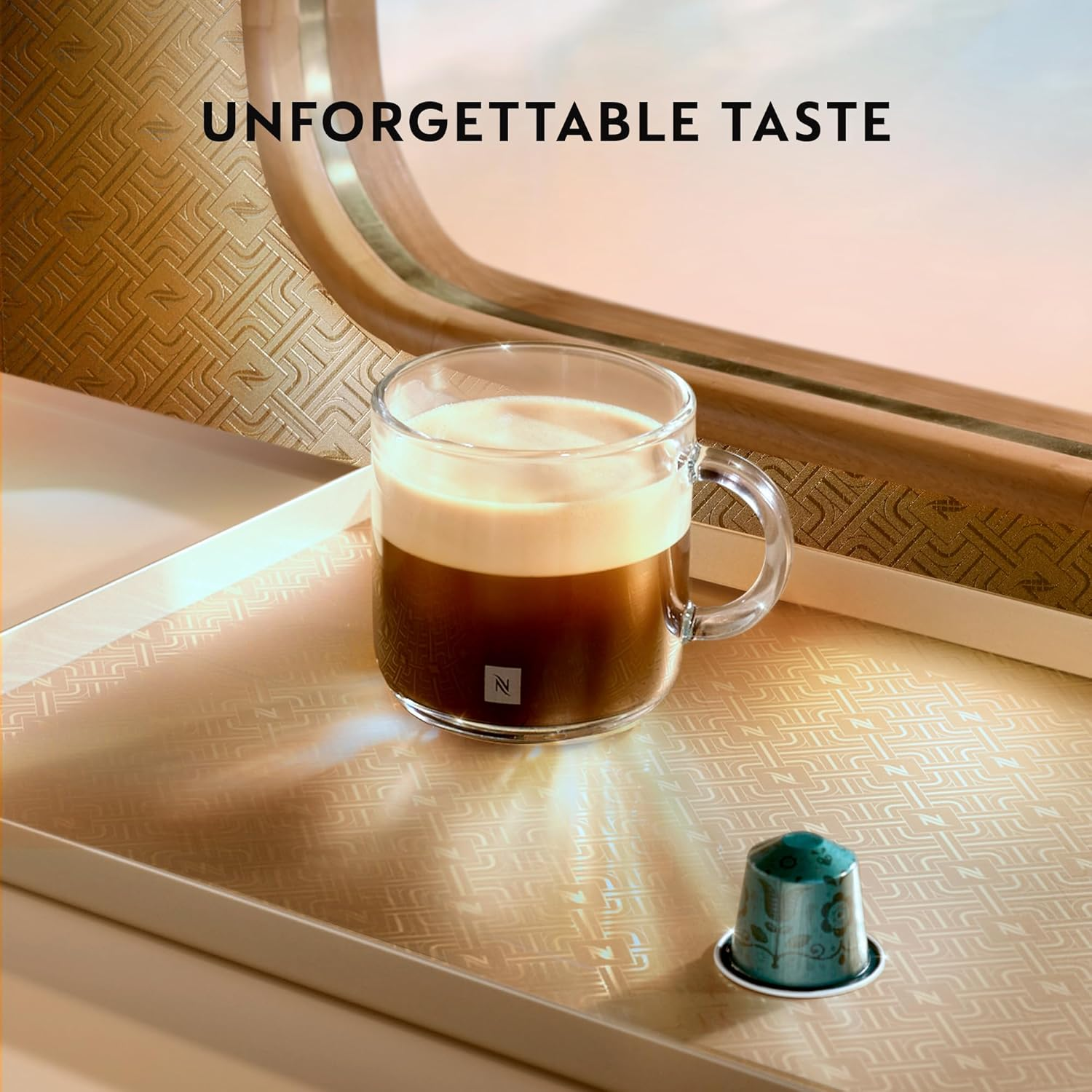 Nespresso De'Longhi EN 80.CW Inissia Capsule Machine, High Pressure Pump and Energy Saving Function, Automatic Power off 9 Minutes, Cup Capacity for Espresso and Lungo, 0.7 L Water Tank, Vanilla Cream image number 6