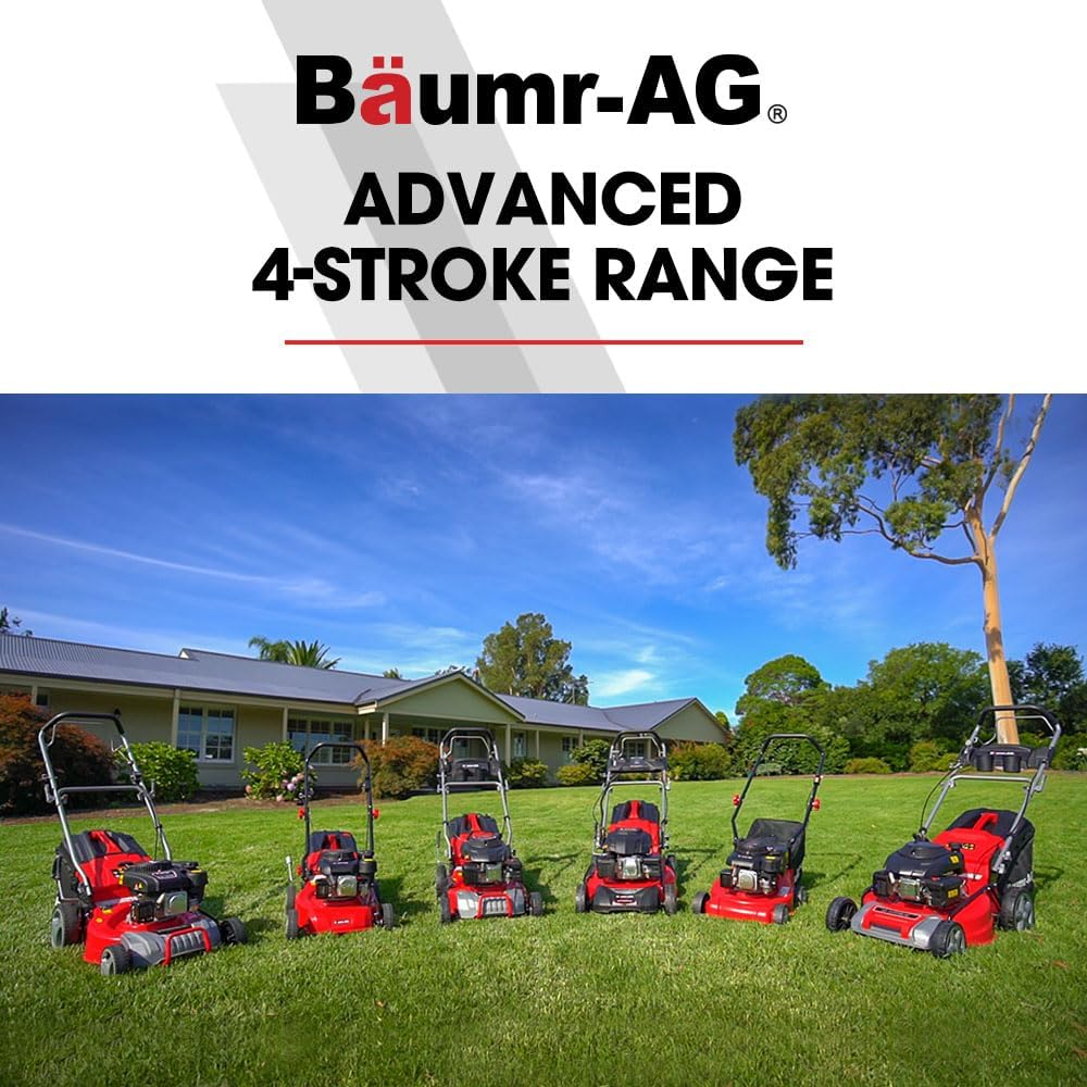 Baumr-Ag 18" 150Cc Self Propelled Lawn Mower, 7 Height, Steel Deck, Cup Holders, 4-Stroke Petrol Lawnmower - 740SX image number 4
