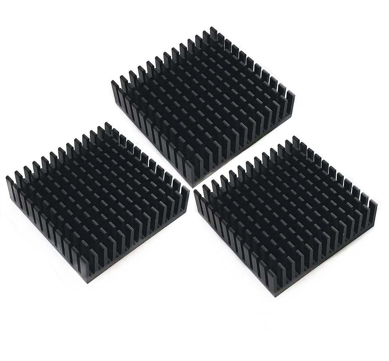 3Pcs Aluminum Chipset Heat Radiator Cooling 40Mm X 40Mm X 11Mm, Suitable for Nema 17 Stepper Motor Heatsink image number 3