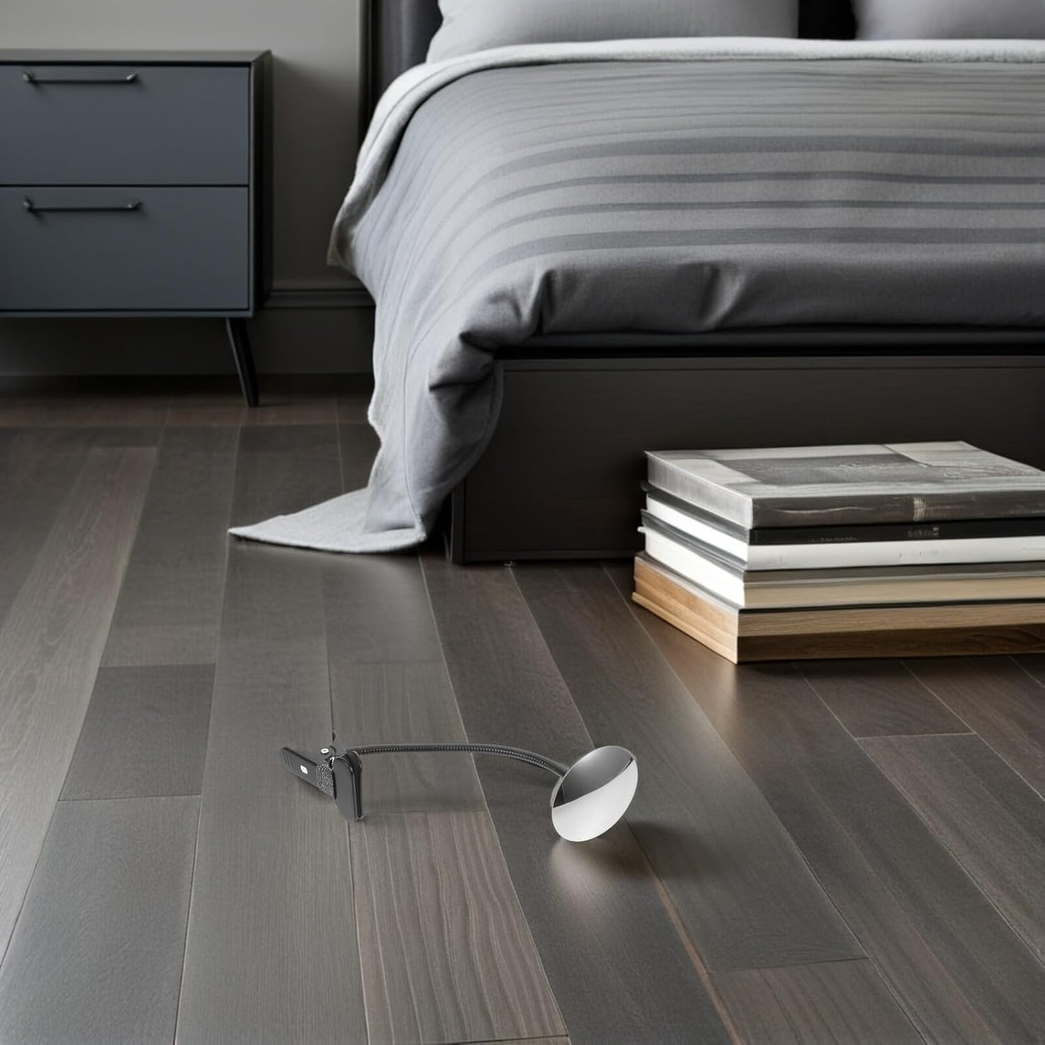 Beatifufu Convex Desk Mirror for Cubicle Security Rotatable Small Office Rearview Monitor Space-Saving Clamp Design for Personal Safety and Blind Spot Awareness