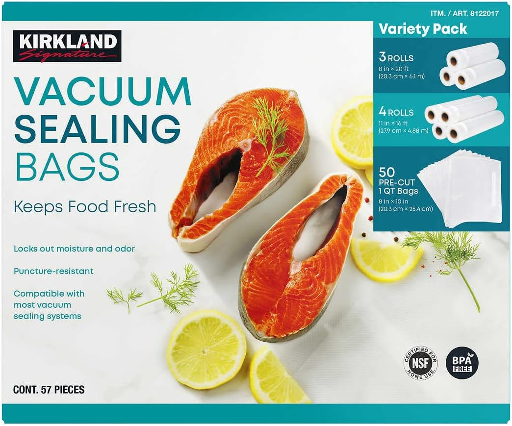 Kirkland Signature Vacuum Sealing Bags, Assortment Pack (8122017) image number 1