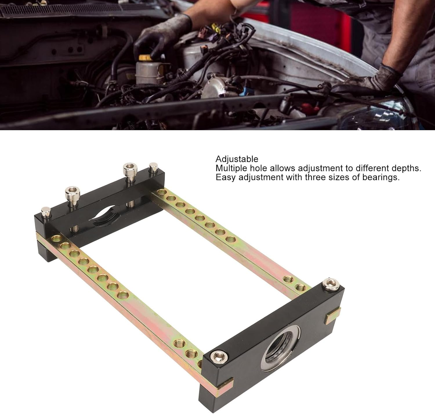 CV Joint Removal Tool, Adjustable CVJ Puller Separator Tool with Three Bearings, CVJ CV Axle Puller U Joint Removal Tool, Universal Cars, Prevents Damage image number 1