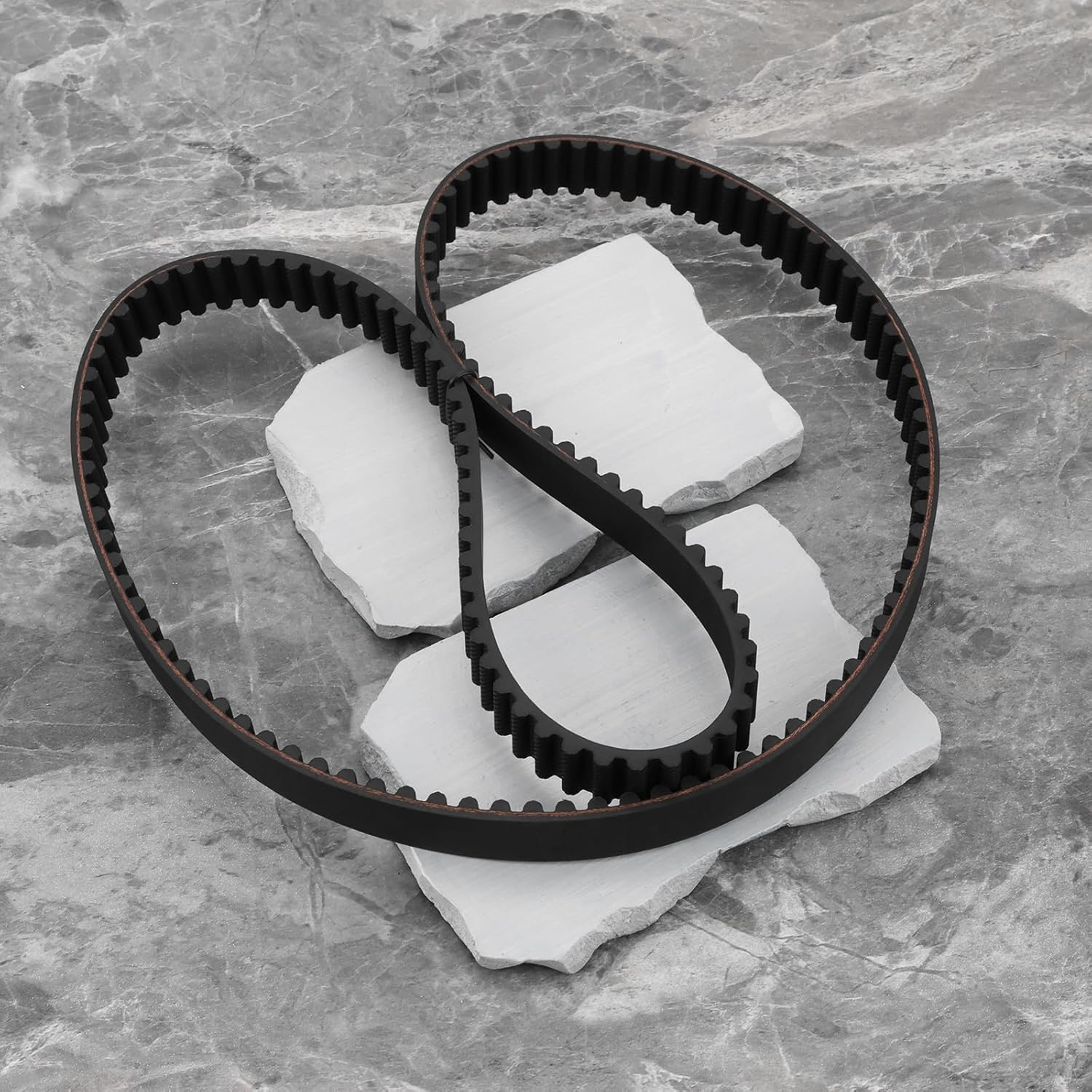 Ecsing 1Pc Lawn Mower Deck Timing Belt Tractor Belt Replacement 120-3335 1203335 265-610 Compatible with Toro Time Master with 30" Deck 20978 21199 44X3/4 Inch Black