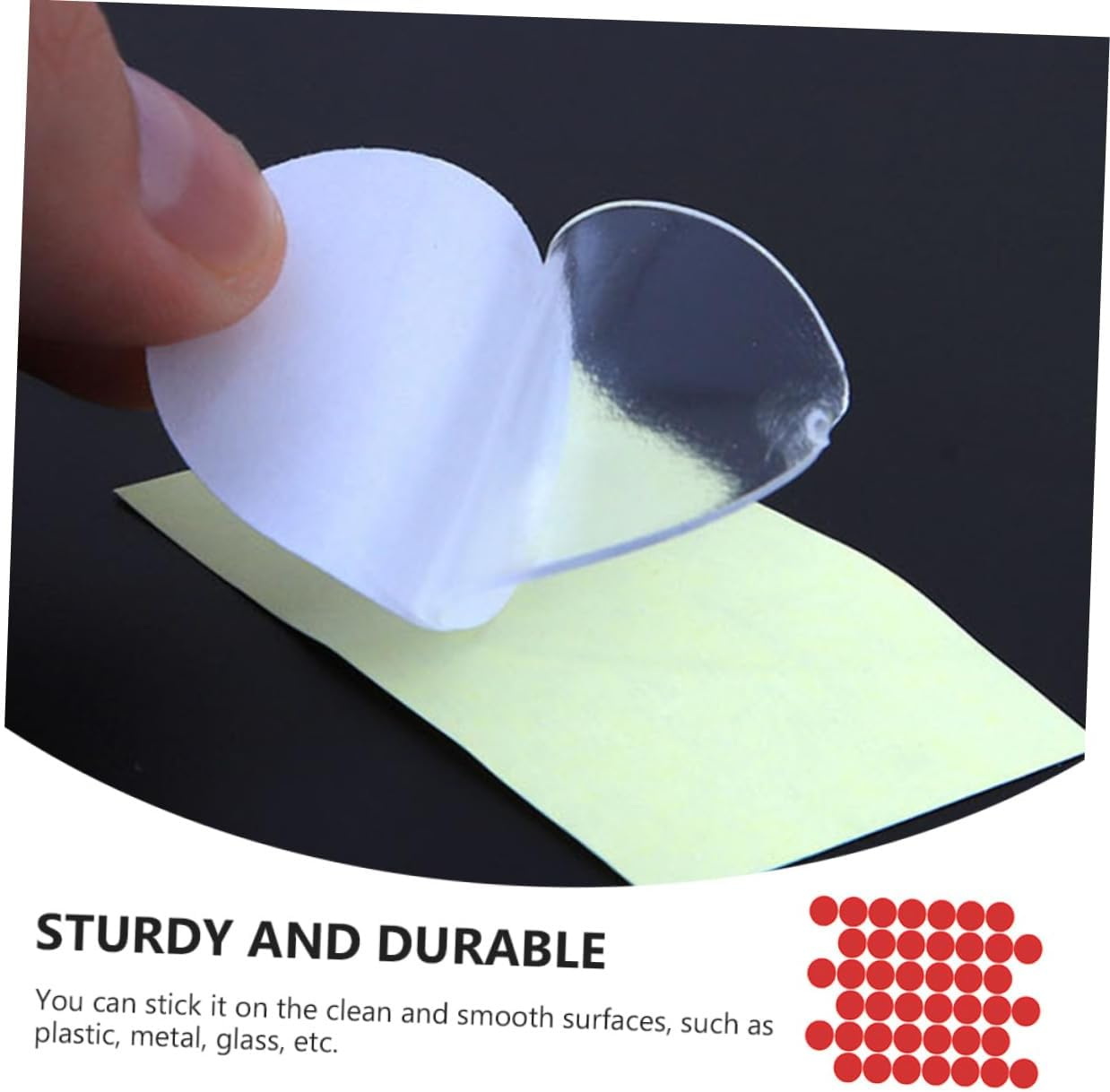 100Pcs Acrylic Double-Sided Tape Stickers round Waterproof No-Trace Adhesive Seamless Tape for Office Home Car Ornaments DIY Crafts Plastic Metal Glass Surfaces image number 1