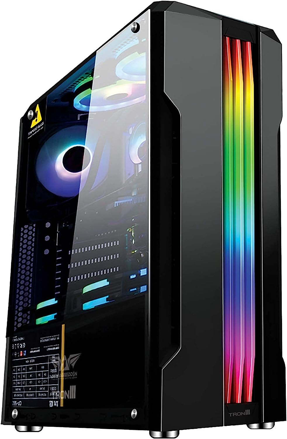 Armageddon Tron III Gaming Case PC Desktop I5-4570 LGA1150 8GBRAM 128GBSSD 1TB HDMI (Renewed) image number 1