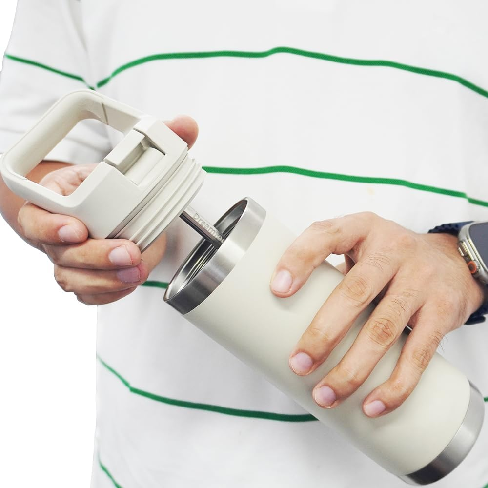 Dreamfocus Metal Straw Replacement Stainless Steel for YETI Rambler Straw Bottle 18 Oz 4 Pack