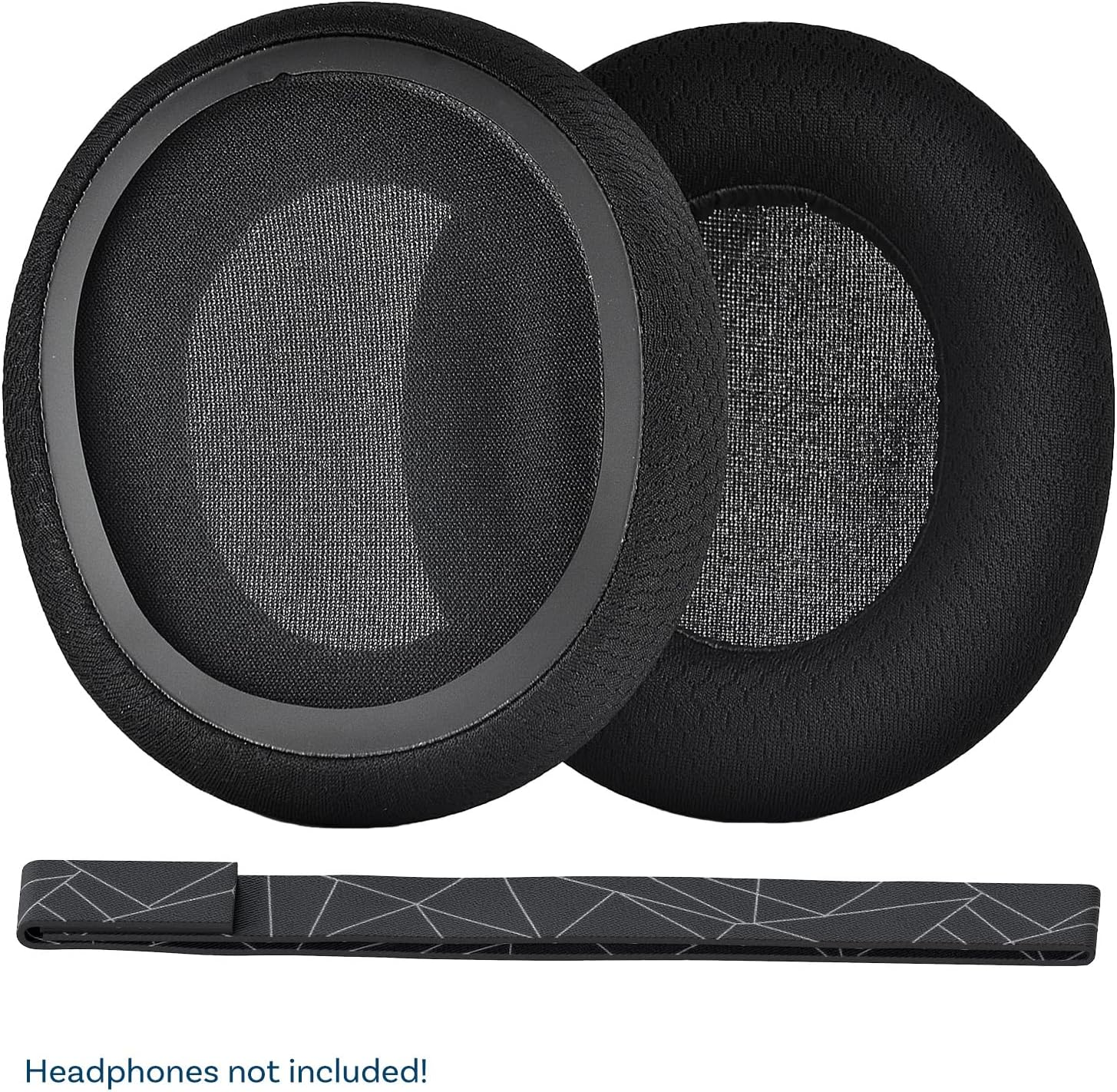 Ear Pads & Headband Replacement for Steelseries Arctis 7/9 / Pro & Prime Wireless Gaming Headset Etc. by MMOBIEL - Mesh Fabric Ear Pad Cushions & Elastic Fabric Headband Top Pad Cushion image number 1