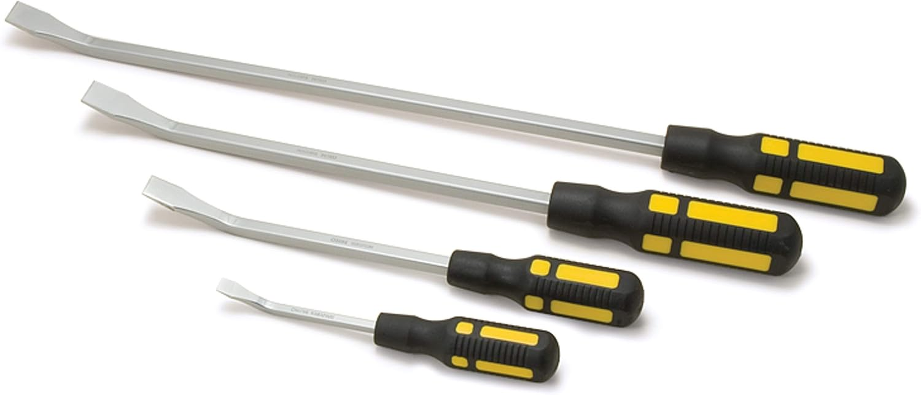 Titan 17101 4 Pc. Pry Bar Set, Includes 8-Inch, 12-Inch, 18-Inch, and 24-Inch Screwdriver Pry Bars, Factory, Forged Carbon Steel image number 4