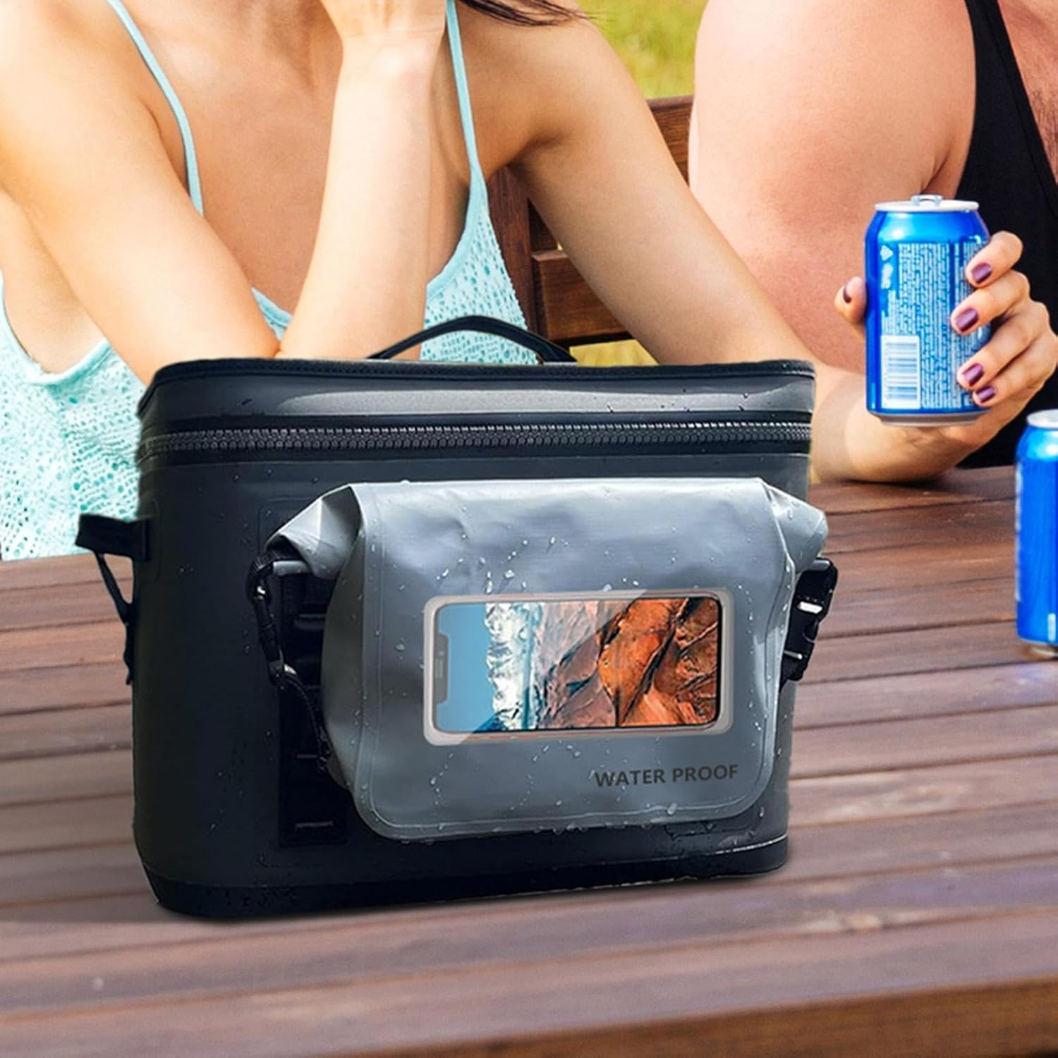 Waterproof Hiking Backpack | Cooler Hiking Backpack,Portable Waterproof Backpack Cooler Outdoor Gear for Camping, Travel, Fishing image number 2