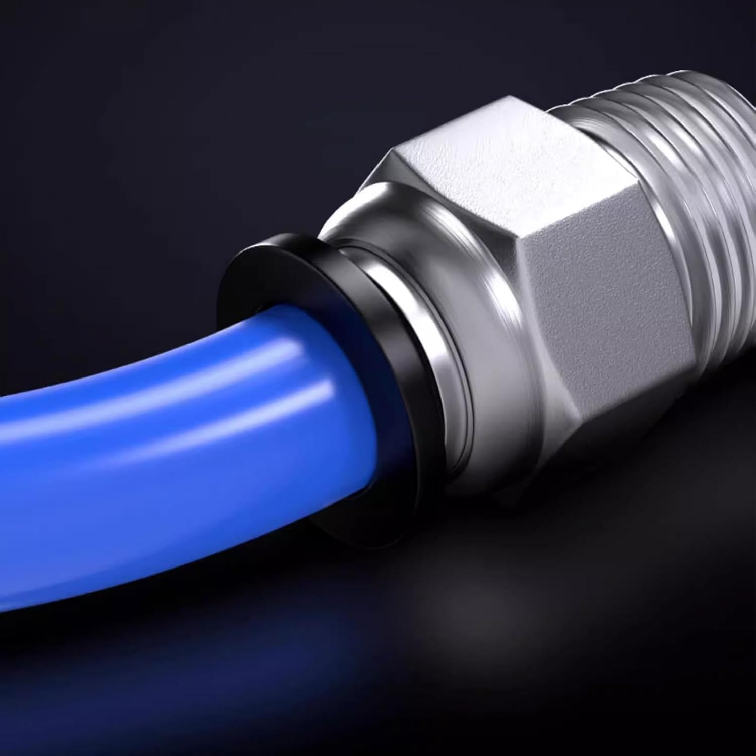 BGENHPON PC4-M10 Male Straight Pneumatic PTFE Tube Push in Quick Fitting Connector for E3D-V6 Bowden Extruder 3D Printer Accessories (10Pcs Pack) image number 4