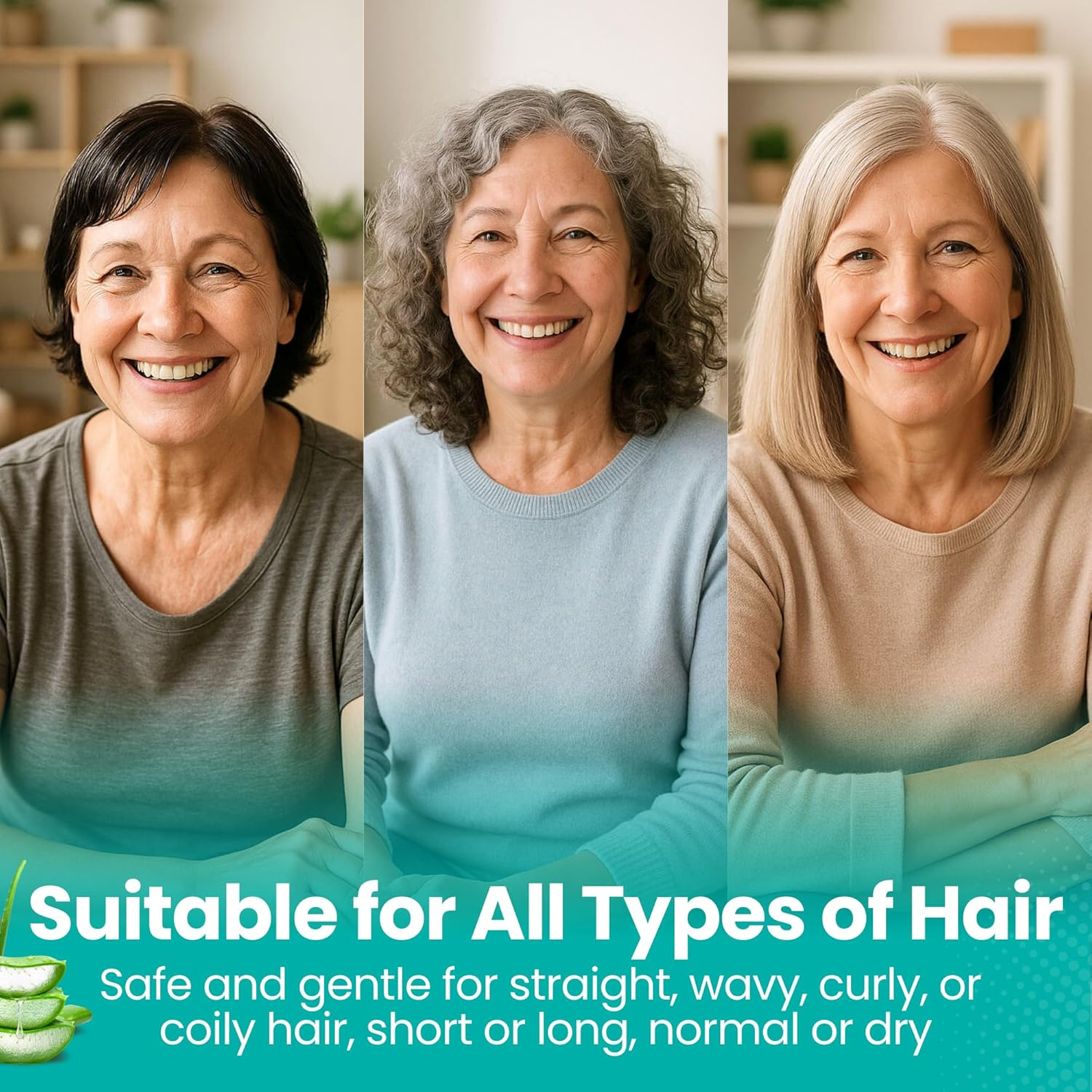 No-Rinse Shampoo & Conditioner Shower Cap &ndash; Waterless Hair Washing for Elderly, Bedridden, Hassle-Free Microwavable Hair Washing Cap Infused with Aloe & Vitamin E &ndash; 12-Pack image number 5