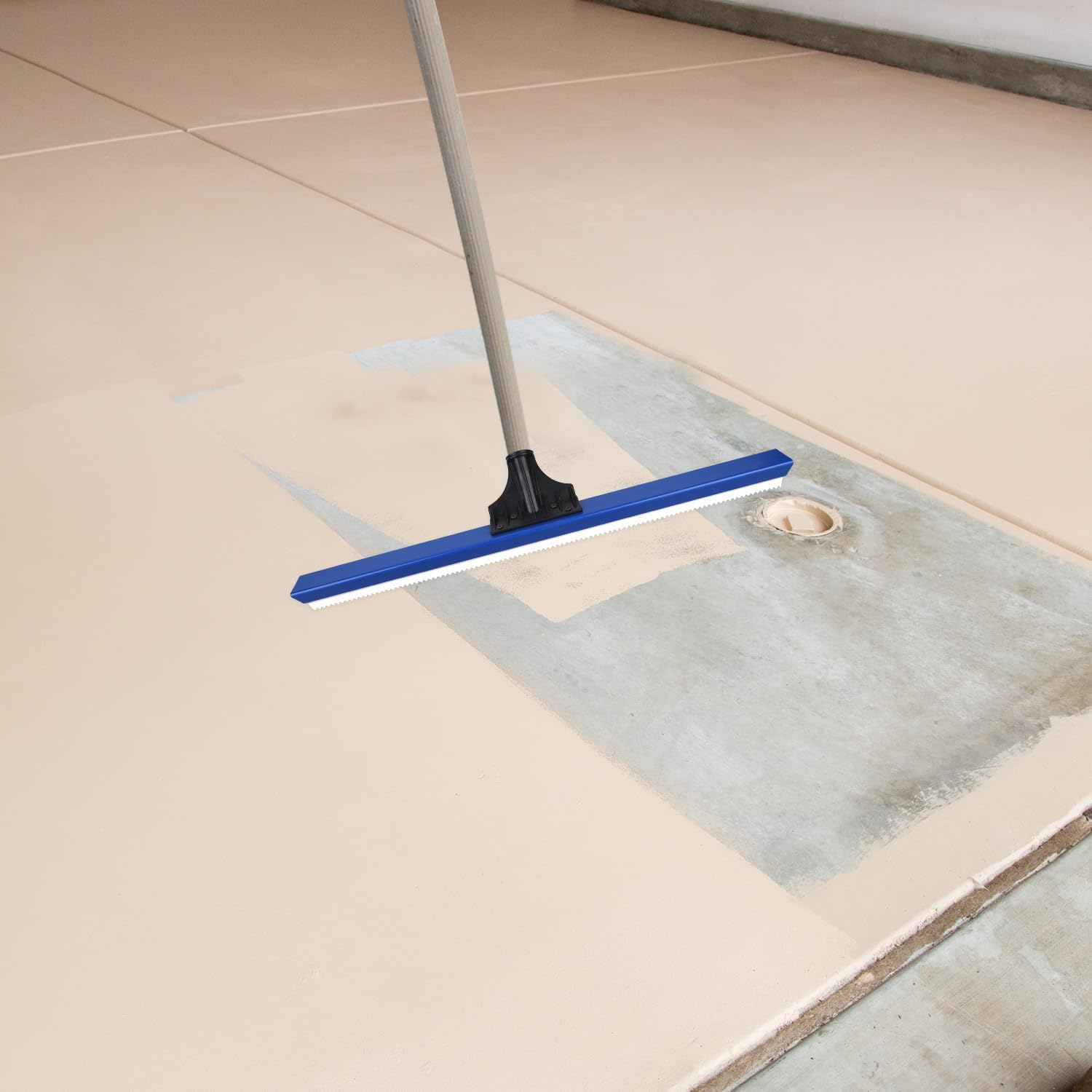 50Cm/19.7In Epoxy Squeegee, 0.41Cm/0.16In Notched Teeth Squeegee Professional Self-Leveling Cement Urethane Epoxy Floor Spreader Tool for Garage Driveway and Wall image number 6