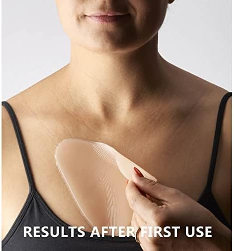 Chest Wrinkle Pads - Pack of 2 Silicone Chest Wrinkle Patches for Cleavage Wrinkle Prevention - Results from 1St Use, Line Repair Patch, Reusable Anti-Aging Stickers image number 3