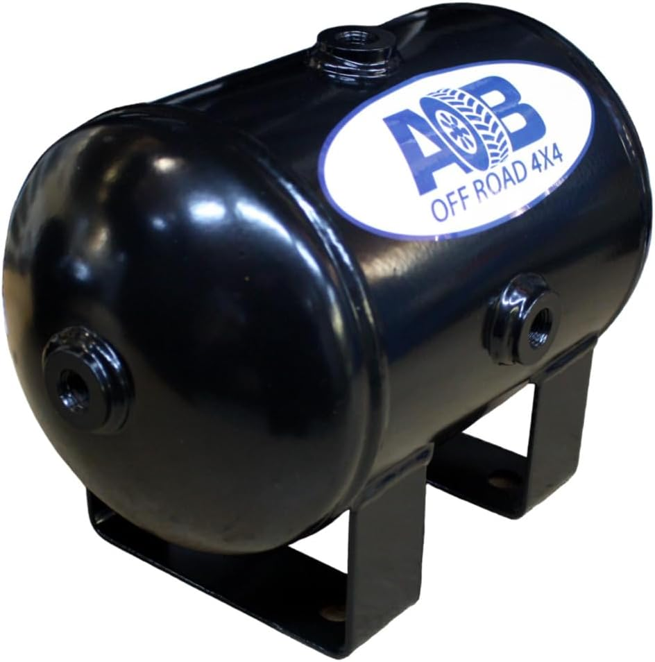 Air on Board 4 Litre Steel Air Tank Compatible with ARB Air Fitting Compressor Fits Toyota/Nissan/Holden/Mitsubishi Etc. image number 4