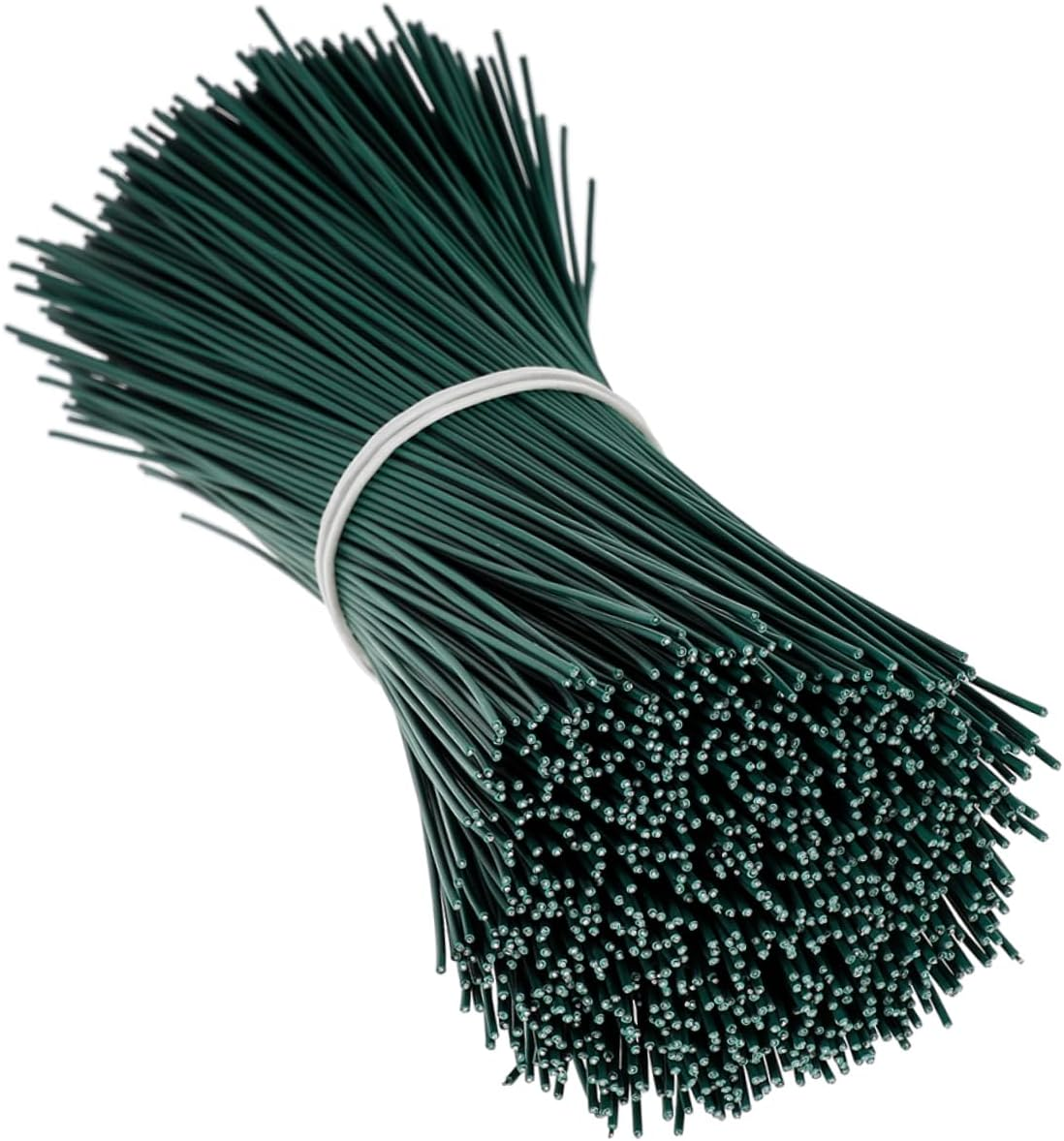 MOBUTOFU Garden Plant Twisted Ties 1000Pcs Binding Iron Wire Garden Tie for Tomato Raspberry Vine Stems 0.55Mm Diameter Plastic Coated Green Wire Straps for Outdoor Plant Support image number 6