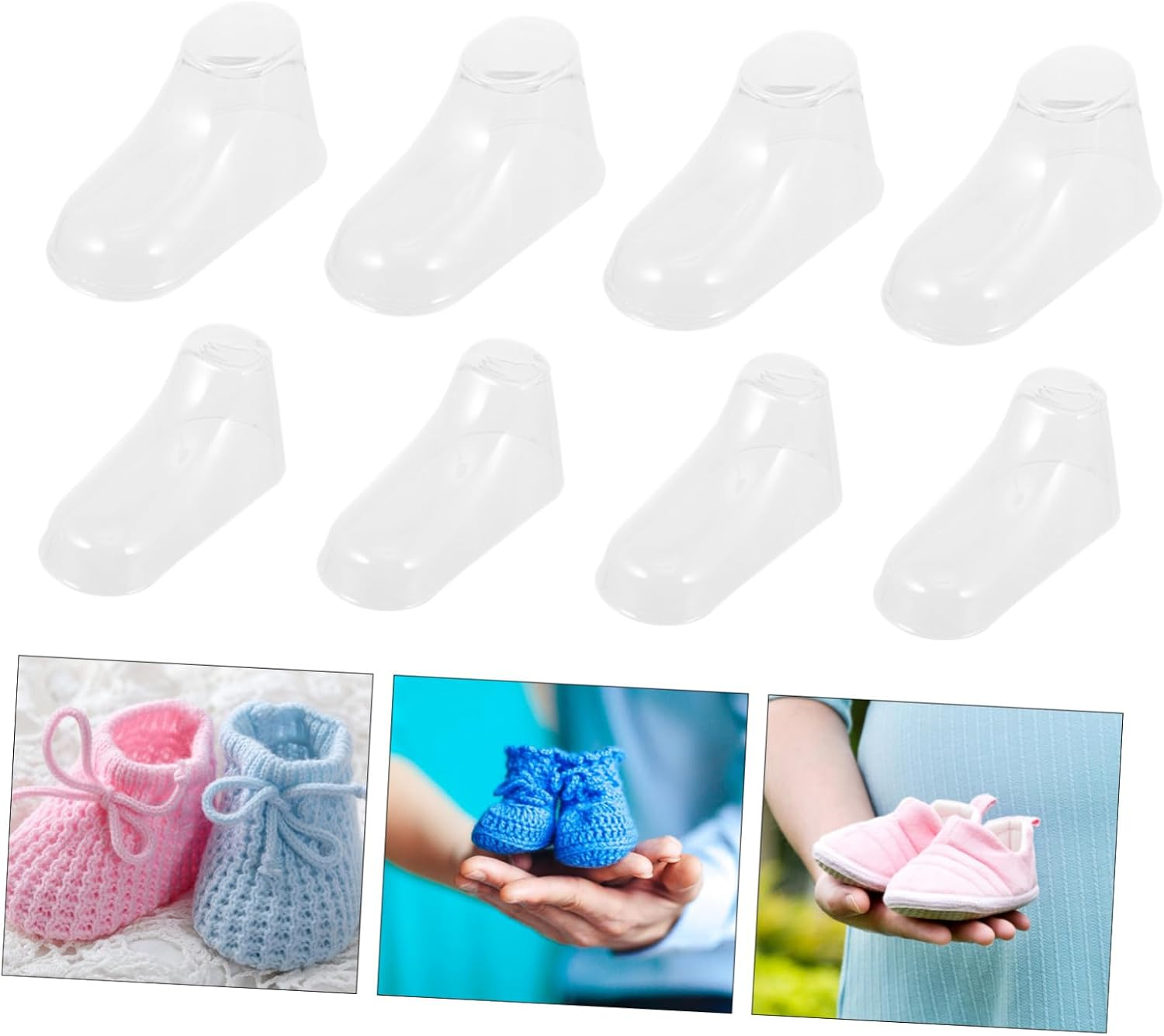 40Pcs Boy Girl Shoe Display Stands Feet Socks Display Holders for Shoe Store Shelf image number 3