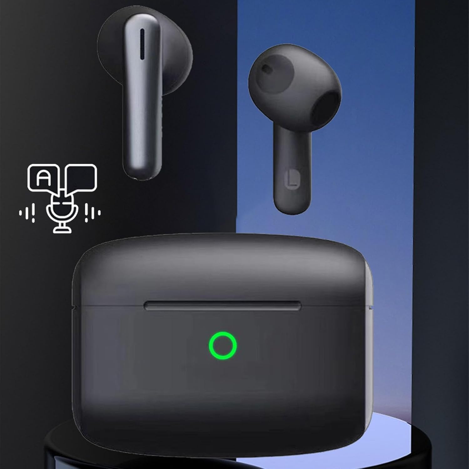 Eosnow Language Translator Earbuds,3 Translation Modes Voice Translator Earbuds,Real Time Voice Broadcasting 144 Languages Translation,For Lectures Transnational Conference