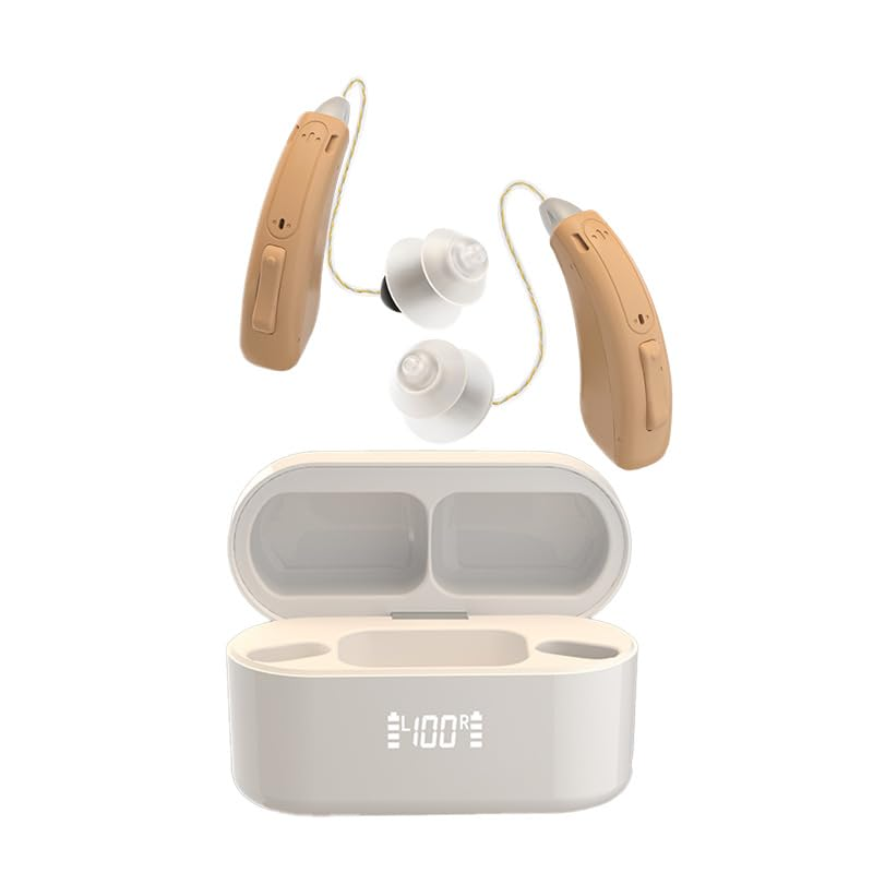 Bluetooth Rechargeable Digital Noise Cancelling RIC Ear Back Hearing Aid