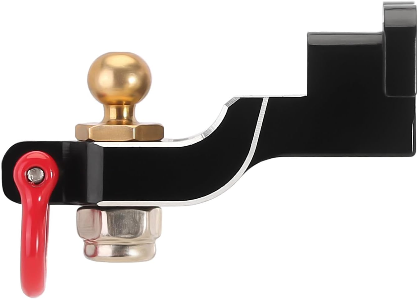 INJORA Drop Hitch Receiver CNC Aluminum Hitch for 1/18 RC Crawler TRX4M Upgrade,2Pcs