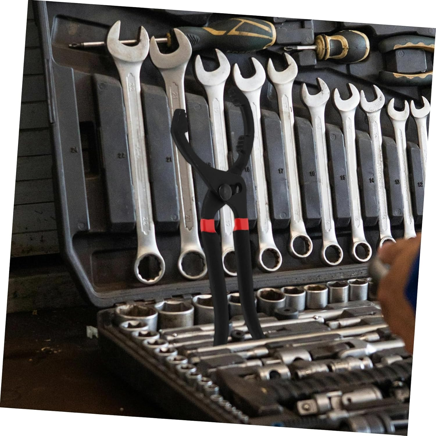 PLAFOPE 10-Inch Adjustable Wrench and Removal Tool Heavy-Duty Automotive for Maintenance image number 1