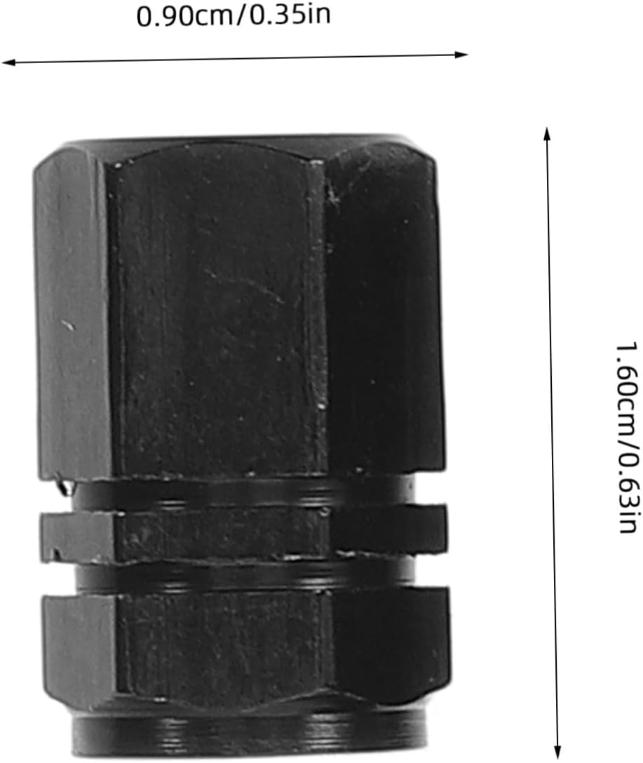 ULTECHNOVO 24Pcs Car Tire Valve Caps Black Tyre Air Nozzle Caps Valve Stem Covers for Cars Vehicles Universal Wheel Stem Protection image number 1