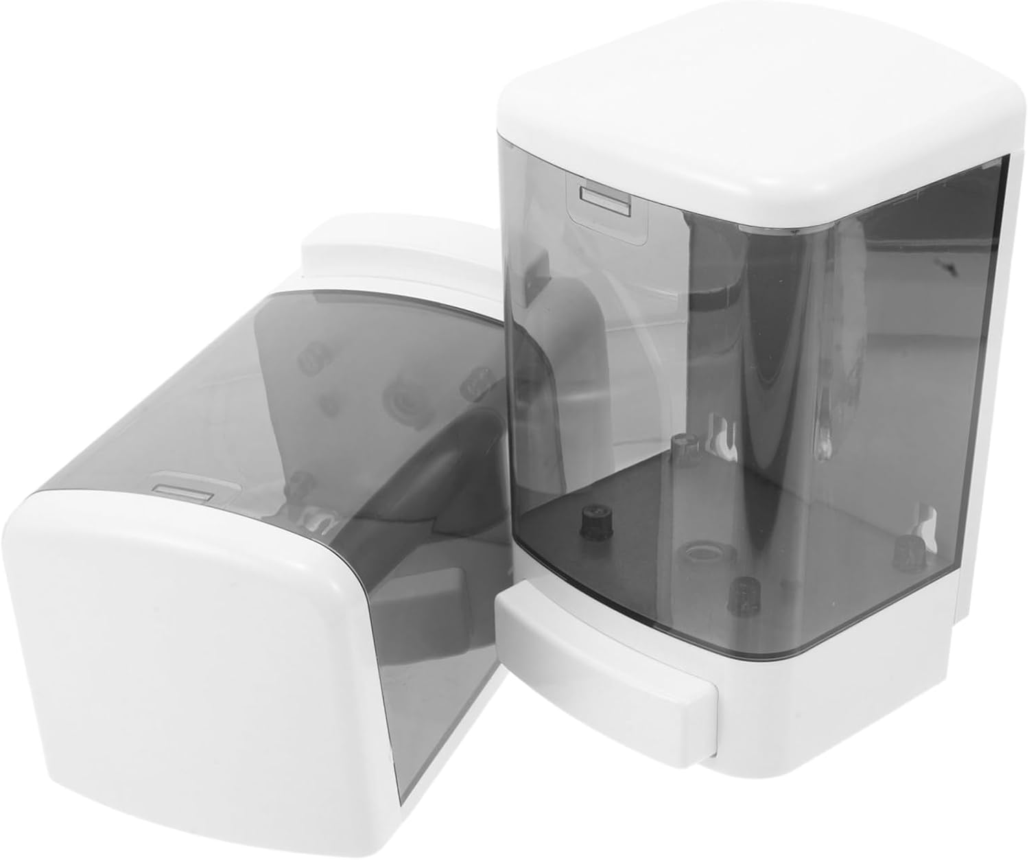 ELAYARD 2Pcs Wall-Mounted Soap Dispenser Hand Soap Dispenser for Bathroom Detachable Manual Dispense Wall Mounted Plastic Hand Pump Bottle Abs Black image number 6