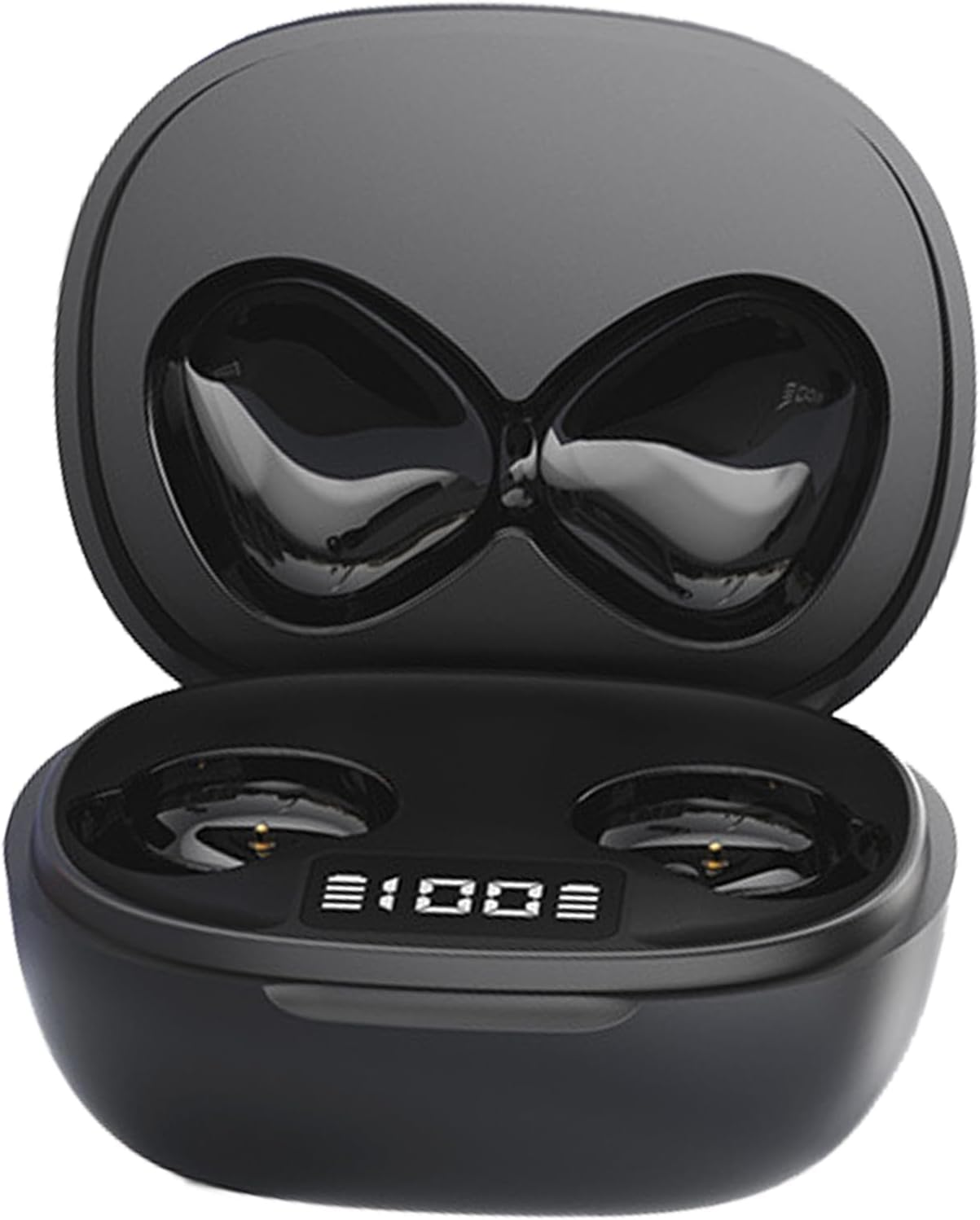 Bewinner Wireless Earphones with Noise Cancellation, Bluetooth 5.4, 25 Hours Playtime, Hifi Sound, Gaming with Low Latency, Lightweight, Comfortable Fit for Running, Sports and (Black)