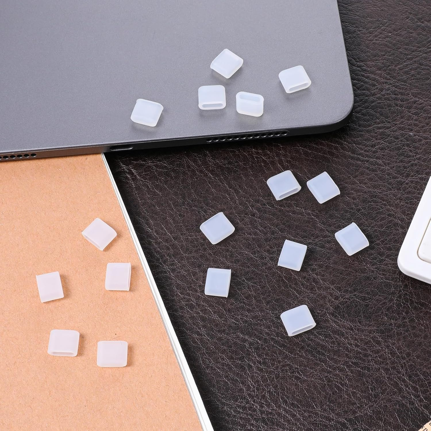 20 Pcs USB C Dust Caps, Transparent Silicone Type C Anti-Dust Plug Charging Port Protector Cover for Any Type-C Charging Male Port image number 3
