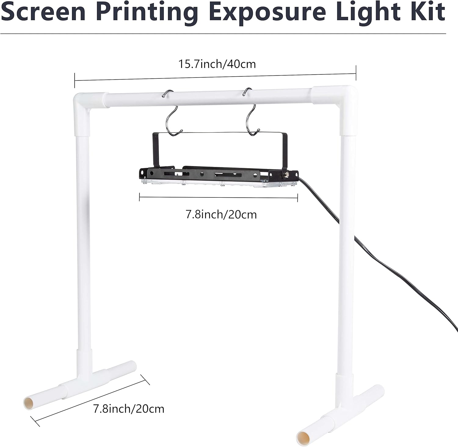 Caydo 46-Piece Screen Printing Kit with 4 Color Ink, 2 Size Frames and LED UV Exposure Lamp image number 6