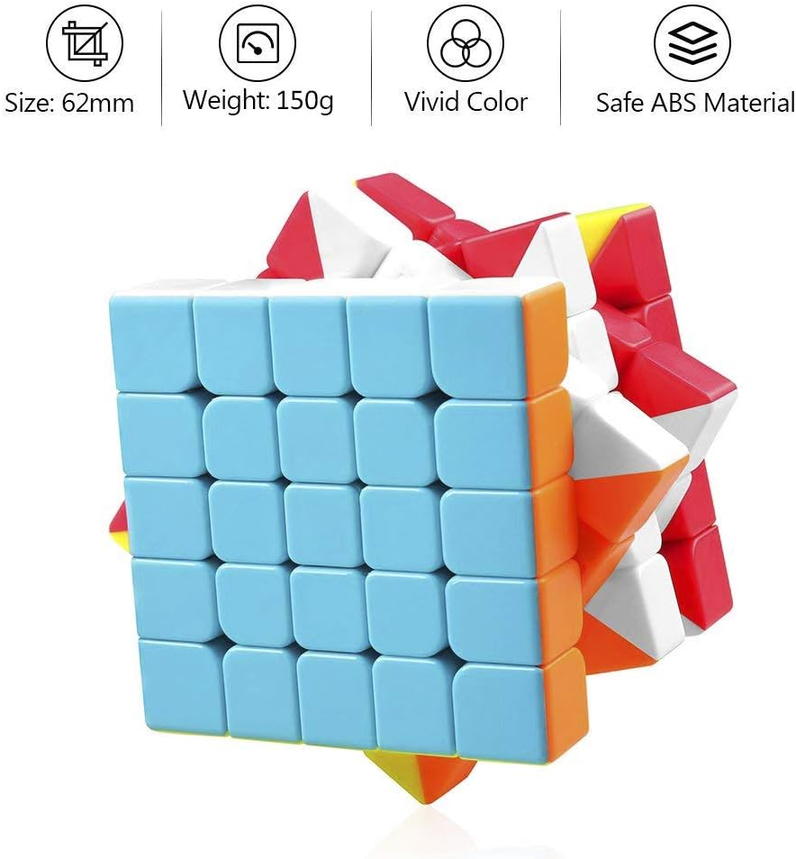 D-Fantix QYTOYS Qizheng S 5X5 Speed Cube Stickerless Magic Cube Puzzles Toys 62Mm image number 6