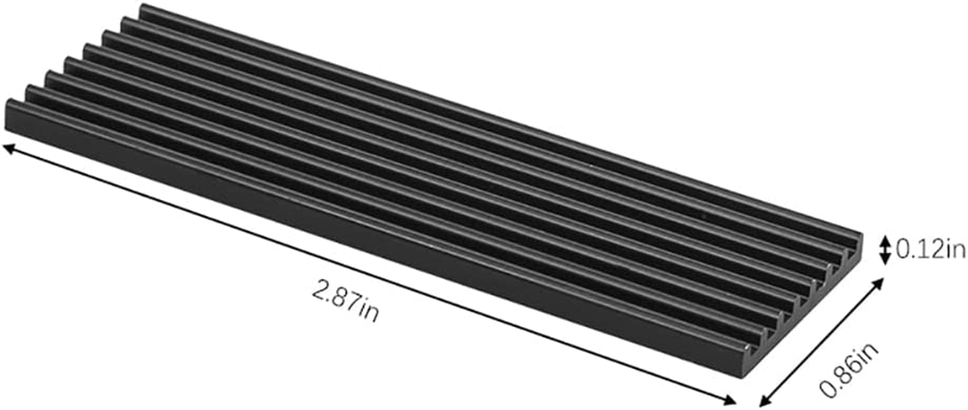 RGEEK 2Pcs M.2 SSD Heat Sink NVME NGFF M.2 2280 Solid State Hard Disk Aluminum Heatsink Cooler Radiator Thermal Cooling Pad for PC