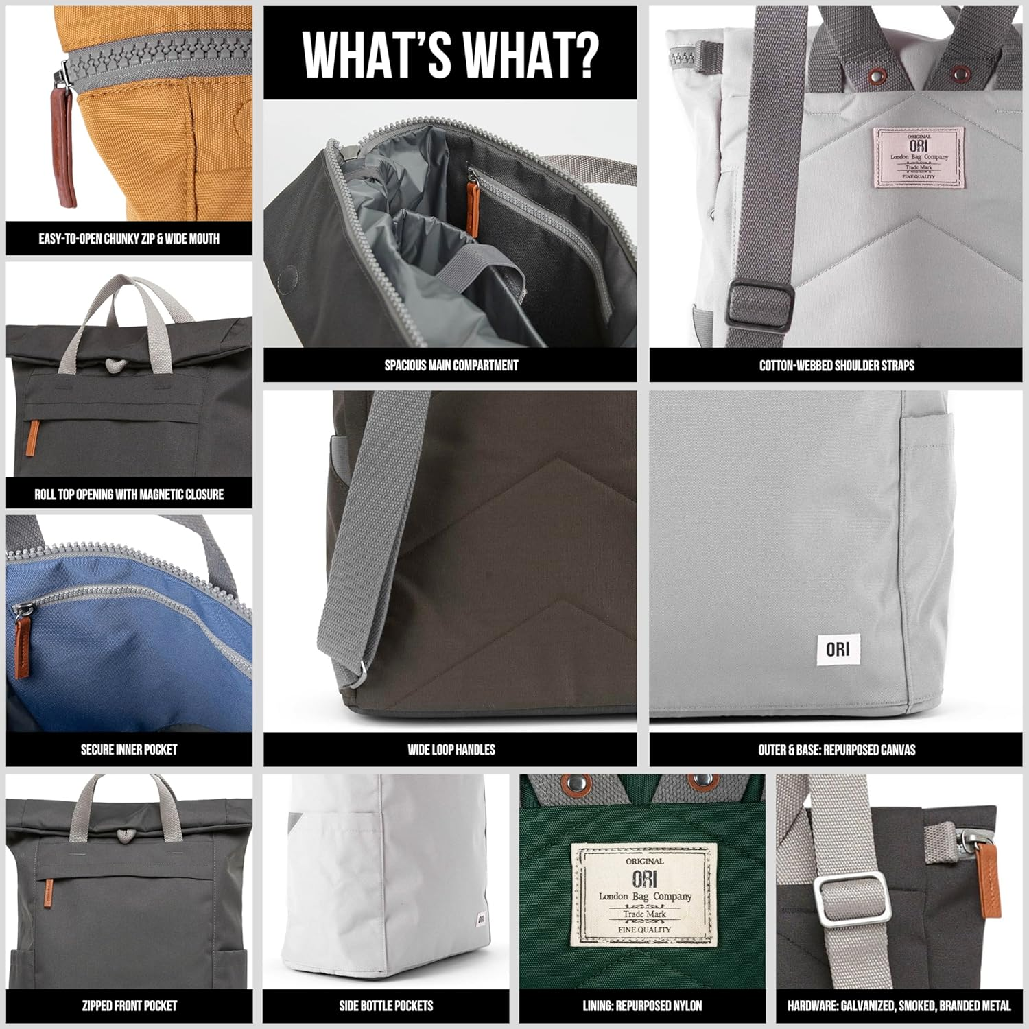 ORI LONDON Finchley a Large Recycled Canvas image number 6