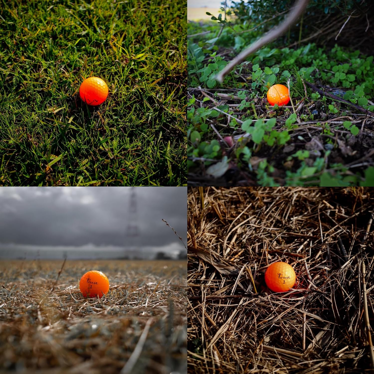 Trust Panther Golf Balls - Urethane Soft Hitting Feel, Straight Flight, Good Stop Control, Big MAX Core for Long Flights, Optimal Combination of Width & Spin Control, 12/48 Balls, White/Yellow/Orange image number 3