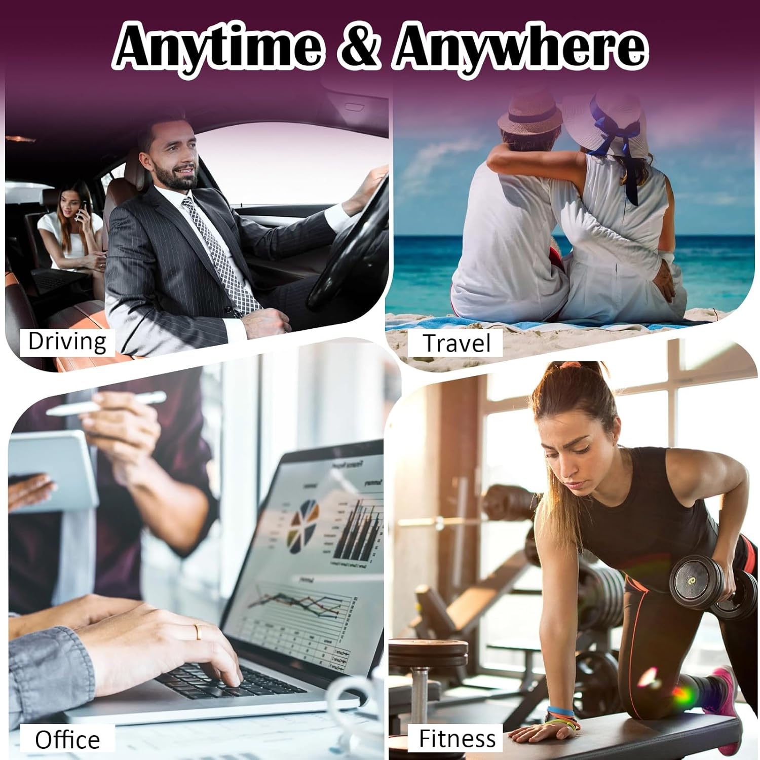 Set of 2 Protein Shaker Bottle 400 Ml Water Bottle Blender Pour Leakage -Proof with Blender Ball Drinking Bottle Bpa Free Nutrition Protein Shaker for Creamy Whey Protein Powder Shakes, Black + Purple image number 4