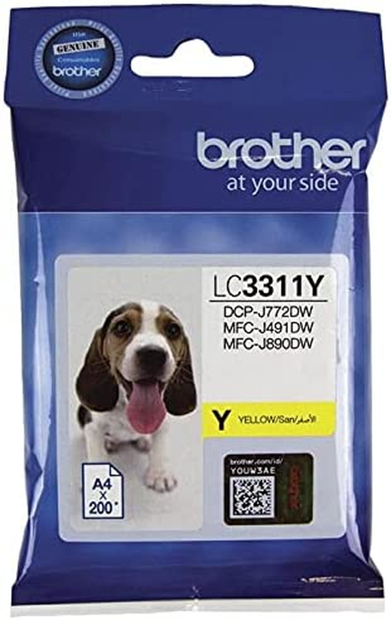 Brother Genuine LC3313Y Ink Cartridge, Yellow, Page Yield up to 400 Pages, (LC-3313Y) for Use With: MFC-J491DW, MFC-J890DW image number 4