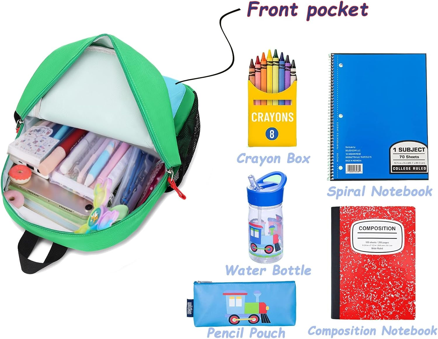 PRLINJSK Toddler Backpack, Kids Backpack for Boys, Preschool Backpack, Mini Kindergarten Bookbag for Boys image number 6