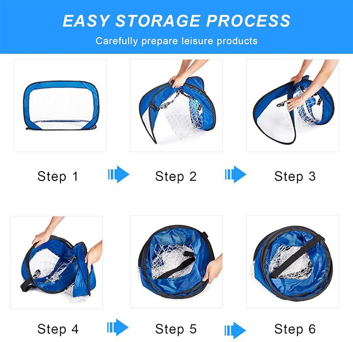 AIMALL Foldable Kids Football Goal Portable Outdoor Football Net Durable Training Gate with Easy Storage Design 47.24X31.49In image number 4