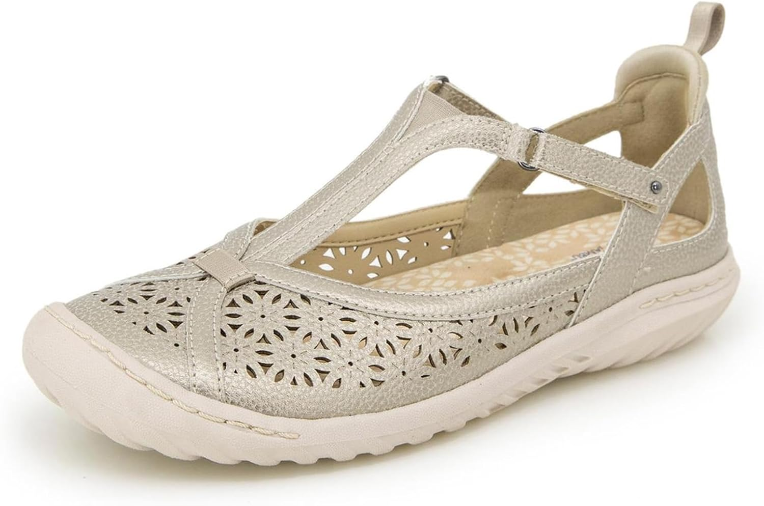 Jambu Women'S Daffodil Comfort Casual Classic Mary Jane T-Strap Flats Fashion Shoes image number 5