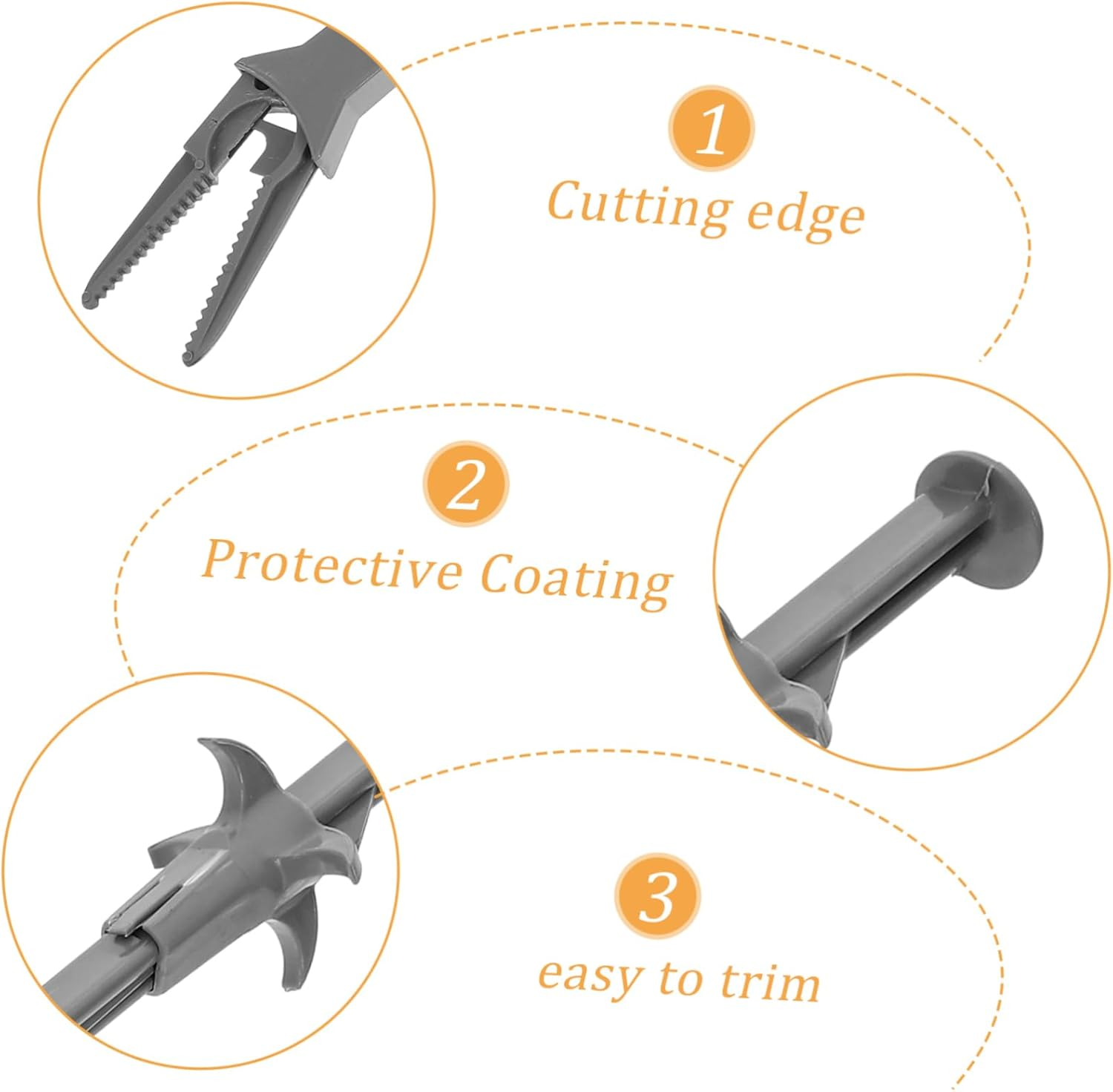 50Cm Aquarium Tweezers Tongs Plastic Aquarium Tongs Plant Maintenance Tool for Fish Tank Aquascaping Plants