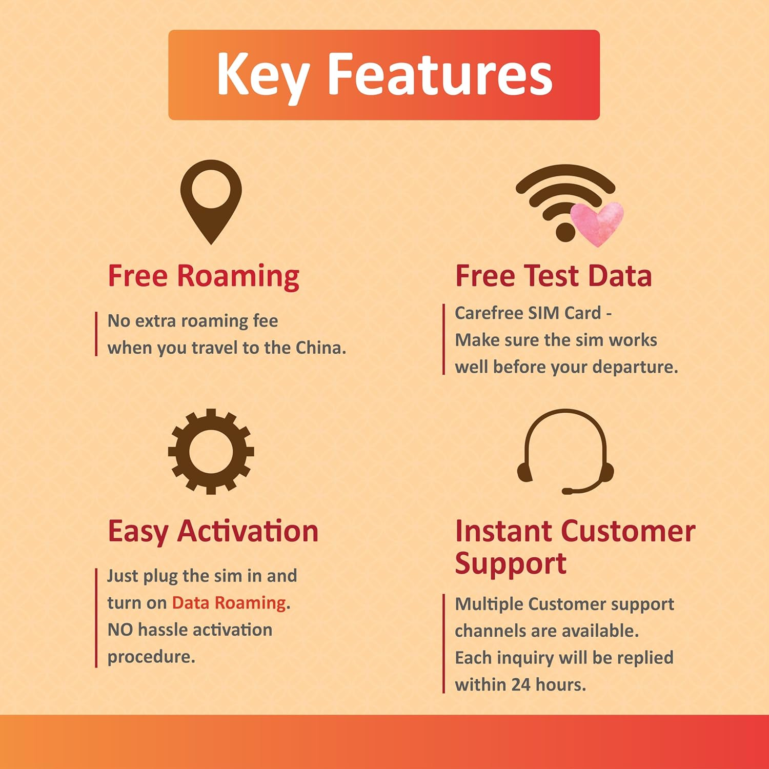 China Data Only SIM Card 15Days|Mainland China & Macau|5Gb of 5G/4G High-Speed Internet Data|Free Test Data in Australia|Unrestricted Internet Access, Support Google, Facebook, What'S App, Instagram+