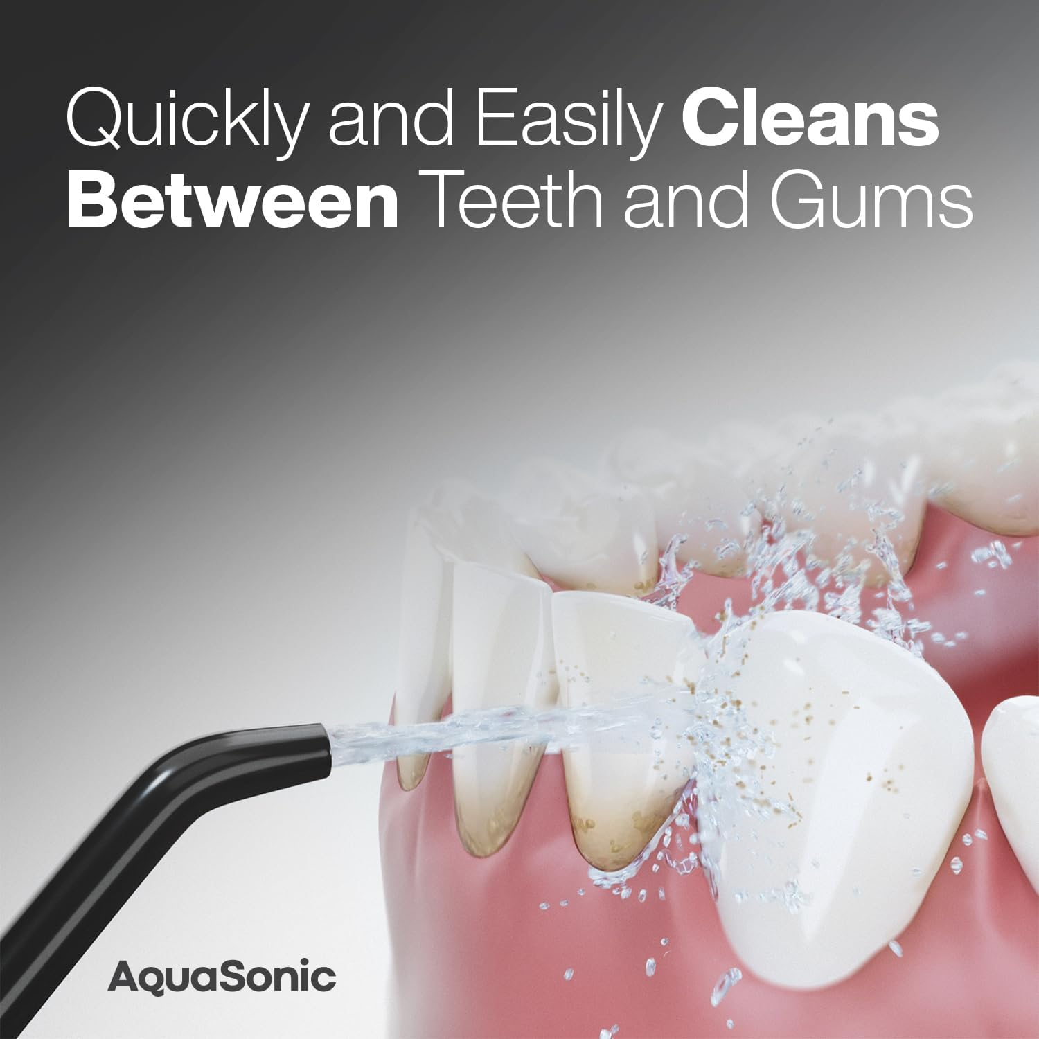 Aquasonic Aqua Flosser - Cordless Rechargeable Water Flosser for Teeth - Waterproof, Portable Oral Irrigator for Dental Cleaning with 5 Jet Tips &ndash; Braces Home Travel image number 6